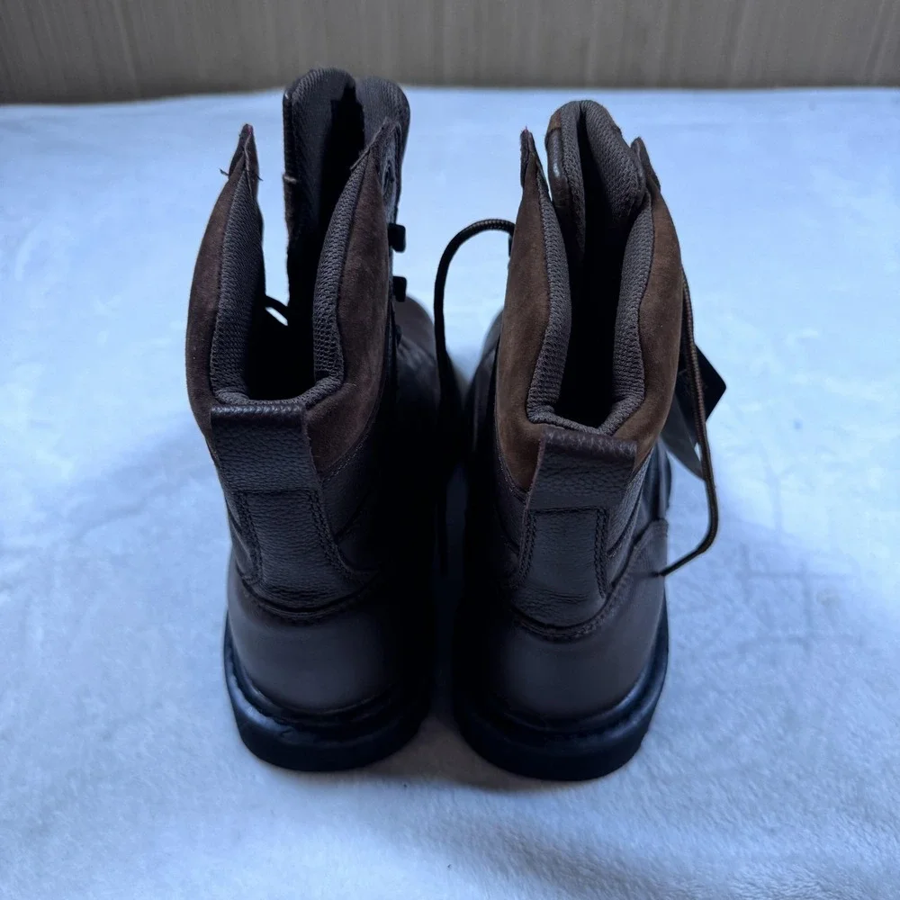 HyTest Work‎ Boots Mens Size 8.5 Brown Waterproof Insulated Safety ContourMet